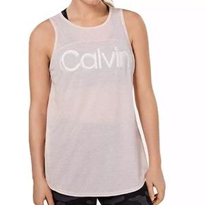 Calvin Klein Performance Keyhole-Back Tank Top